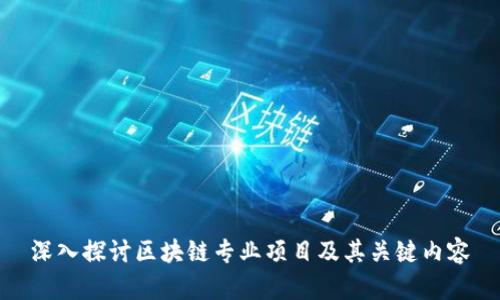 深入探讨区块链专业项目及其关键内容
